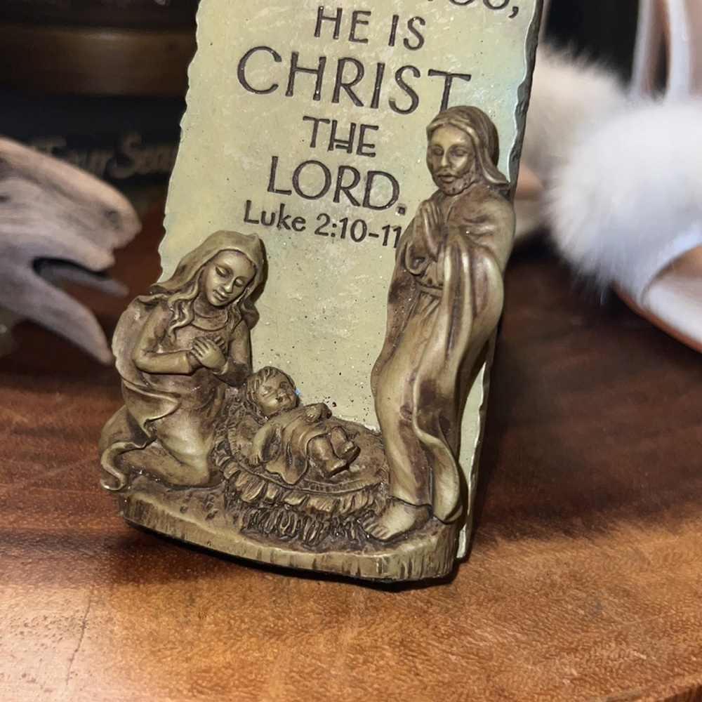 Christian cross decor with prayer home decoration wall hanging or shelf bookcase - Picture 7 of 14